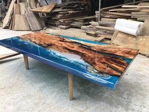 Meubles faits main de qualité supérieure, design bleu océan 2026, résine époxy haute transparence, table sur mesure (taille et épaisseur) - Product Image 6
