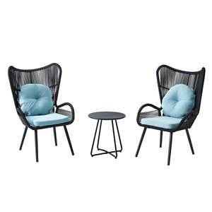 Hiện Đại Đồ Nội Thất Ngoài Trời Không Thấm Nước Vườn Bàn Và Ghế Patio Ăn Bộ Mây Vườn Bộ - Product Image 4