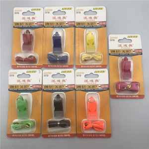 Paidiao Sonic Blast Whistle 51x20x18mm ABS Portable Referee Fan Rescue Whistle With Lanyard - Product Image 1