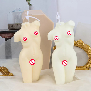 Moule en silicone pour bougies femme envoûtante, figurine artistique torse féminin élancé, outil pour mariage, musculation, moule en résine époxy - Product Image 2