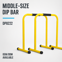 Barres parallèles en acier de taille moyenne pour usage domestique, capacité de charge maximale de 200 kg, équipement de fitness en PVC EVA DP8222