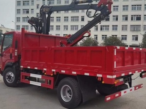 Camion benne basculante 4x2 de 6 à 10 tonnes Monte avec grue articulée et grappin à bois, bras hydraulique, grappin à billes, grue forestière - Product Image 4