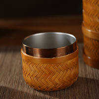 Nouvelle Bouilloire Thermos en Acier Inoxydable Isolée en Bambou de Style Chinois avec Affichage de Température, Grande Capacité, Idéale pour les Fêtes, Maison et Voyage