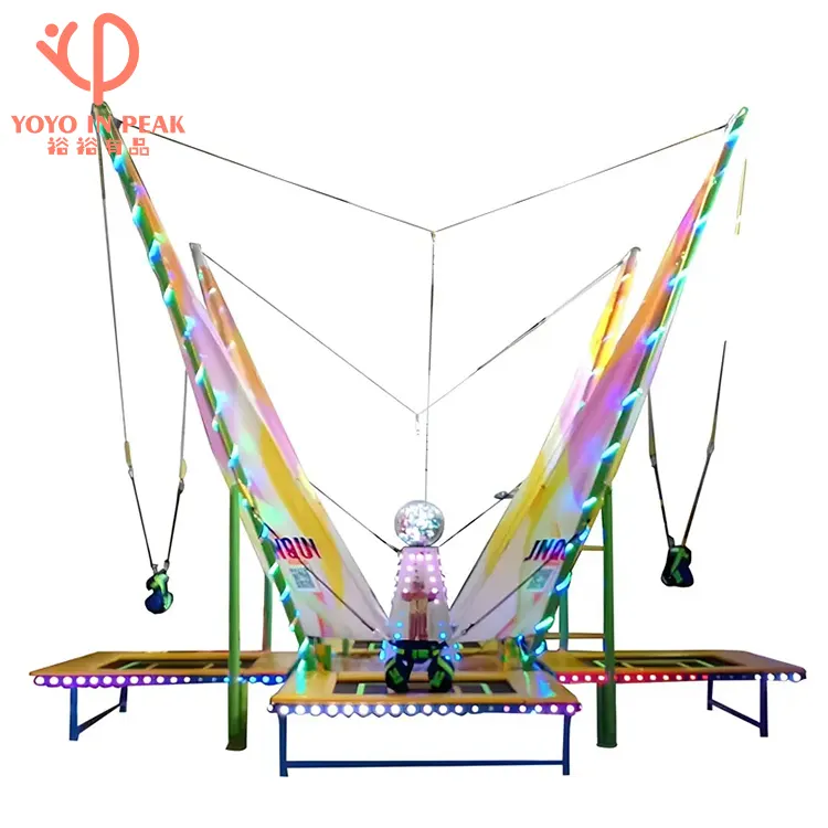 Comercial Kids Backyard Home Indoor 4 Pessoa Em 1 Jumping Machine Bungee Trampolim Para Venda