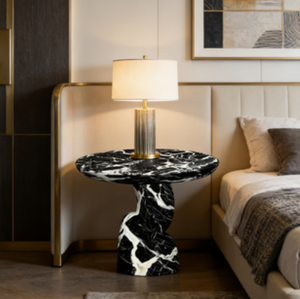 Dalle de marbre moderne italienne haut de gamme Caracata blanche et noire utilisée pour la personnalisation de la base de la <span class=keywords><strong>table</strong></span> <span class=keywords><strong>basse</strong></span> dans le salon - Product Image 4