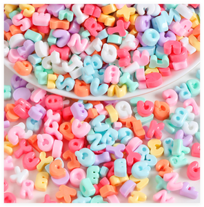 ตัวอักษร<span class=keywords><strong>ภาษา</strong></span>อังกฤษขนาดเล็กน่ารัก 26 ตัว พร้อมตัวเลข ทำจากเรซิ่น แบบหลังแบน สำหรับตกแต่งรองเท้า เคสมือถือ หรือทำชื่อตามสั่ง - Product Image 3