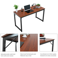 Bureau d'ordinateur en bois au design simple, portable, gain de place, multifonctionnel, écologique, table d'étude pour chambre, bureau, salle de classe
