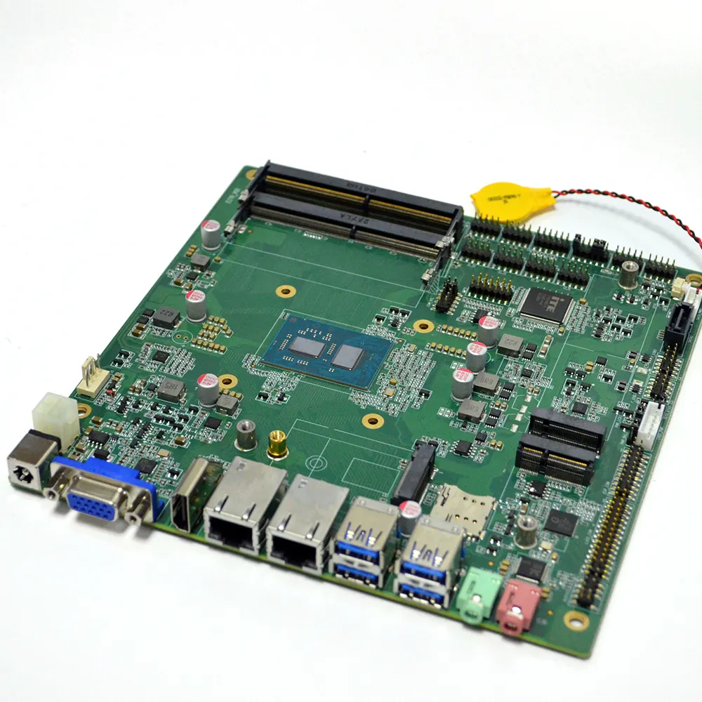 Mejor venta J6412 2x2 DDR4 Max 32G placa base de equipo de control industrial