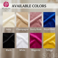 Nappe ronde en velours HuaLai de 120 pouces, couleur unie, nappe en velours de luxe pour mariage, banquet, événement, fête, décoration