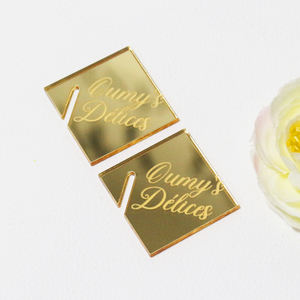 <span class=keywords><strong>ป้าย</strong></span>เครื่องดื่มอะคริลิคสลักโลโก้ดีไซน์แบบกำหนดเองป้ายสำหรับตกแต่งงานแต่งงาน - Product Image 5