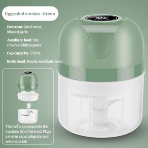 250 ML Electric <b>Mini</b> Food Processor Wireless Portable Rechargeable Vegetable Processor Electric <b>Mini</b> Garlic Food Chopper - Product Image 2
