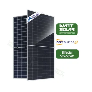 Mono 16bb 144cell Half-cut Ja Solar Jam72d40 555-580/gb 144cell N-type Topcon Bifacial Double Glass Ja Solar Panels 580w 560w