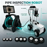 Robot d'inspection de canalisations d'égouts 4K HD avec caméra de levage réglable pour la détection de tuyaux municipaux et industriels