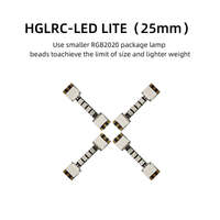 Contrôleur LED MINI HGLRC 1.44g 17x12.5mm RGB programmable pour bande LED 13mm 25mm 38mm, drone FPV, avion RC, accessoires de drone