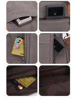 Venta al por mayor Bolsos de mujer Lona Correas ajustables Bolsos de hombro Uso diario Mensajero Crossbody Multi bolsillo Bolsos versátiles