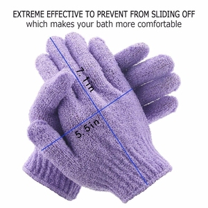 Gant de douche exfoliant rectangulaire Gloway en nylon, simple et tendance, pour éliminer les peaux mortes du corps - Product Image 2