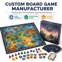 Fabricant de jeux de société de luxe sur mesure avec un grand plateau de jeu, des pièces en plastique et un jeu de dés personnalisés