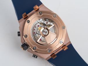 Nuevo reloj mecánico de lujo de calidad superior resistente al agua 42mm APF fábrica 3126 movimiento 26238 Chrono reloj azul oro rosa - Product Image 5