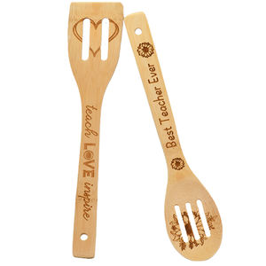 100% outil <span class=keywords><strong>de</strong></span> cuisson en bambou naturel spatule ensemble <span class=keywords><strong>ustensiles</strong></span> <span class=keywords><strong>de</strong></span> <span class=keywords><strong>cuisine</strong></span> durables pour 4 pièces batterie <span class=keywords><strong>de</strong></span> <span class=keywords><strong>cuisine</strong></span> - Product Image 6