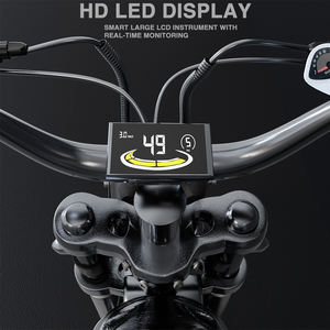 Drievoudige Batterij 2000W Dual Motor E <span class=keywords><strong>Bike</strong></span> 70ah 48V Lifepo4 Hydraulische Rem Volledige Vering 20 Inch Dikke Band 280Km Lange Afstand - Product Image 6