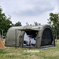 Tente gonflable tunnel, grande tente de camping familiale, tente pneumatique imperméable en coton, installation rapide, pour fêtes, glamping en extérieur, installation facile, 4 saisons