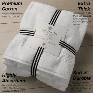 Luxe Hotelhanddoeken Set Premium Douche Badhanddoek 100 Katoenen Grote Handdoeken