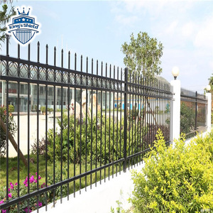 Clôture de jardin en acier galvanisé pour extérieur, clôture résidentielle, clôture en fer à piquets, clôture sans creuser - Product Image 5