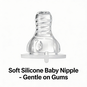 Wholesale Medical Grade Non-Toxic <b>Silicone</b> Teat BPA-Free CE Certified Replacement Wide Neck Feeding Nipple for 0-12 Months - Product Image 3