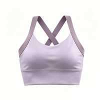 Ensemble soutien-gorge de sport respirant pour femme, nouvelle collection été 2026, bretelles croisées, col en V, idéal pour la course professionnelle et les entraînements intensifs