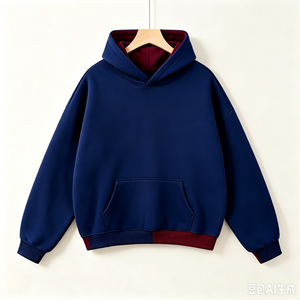 Sweat à capuche homme oversize en molleton 100 % polyester de haute qualité, motif araignée 3D en relief, manches longues, collection hiver 2026 - Product Image 3