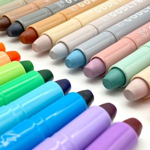 Y711 Nuevo Juego de 24 Marcadores de Gel Pastel para Biblia, Resaltadores de Papelería, Coloridos, Sin Sangrado, Punta Plana, Tipo Pincel - Product Image 5