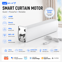 Moteur de rideau intelligent Tuya Smart Life App, ouvre-rideau automatique, commande vocale, télécommande, rail de rideau électrique