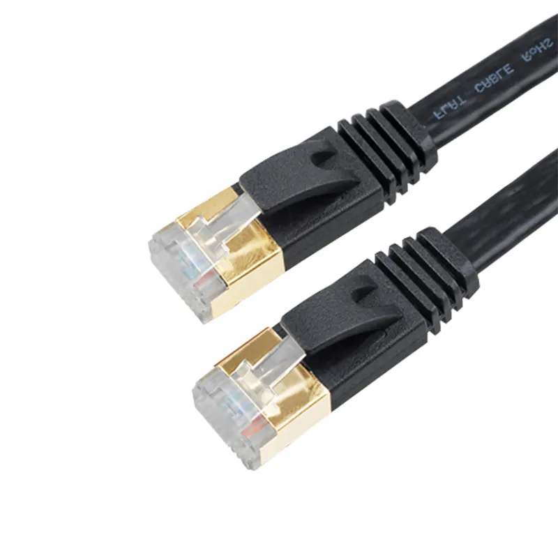 공장 가격 UTP Cat3 10 쌍 구리 케이블 CAT5 CAT5E CAT6 RJ45 남성 플랫 이더넷 네트워크 케이블