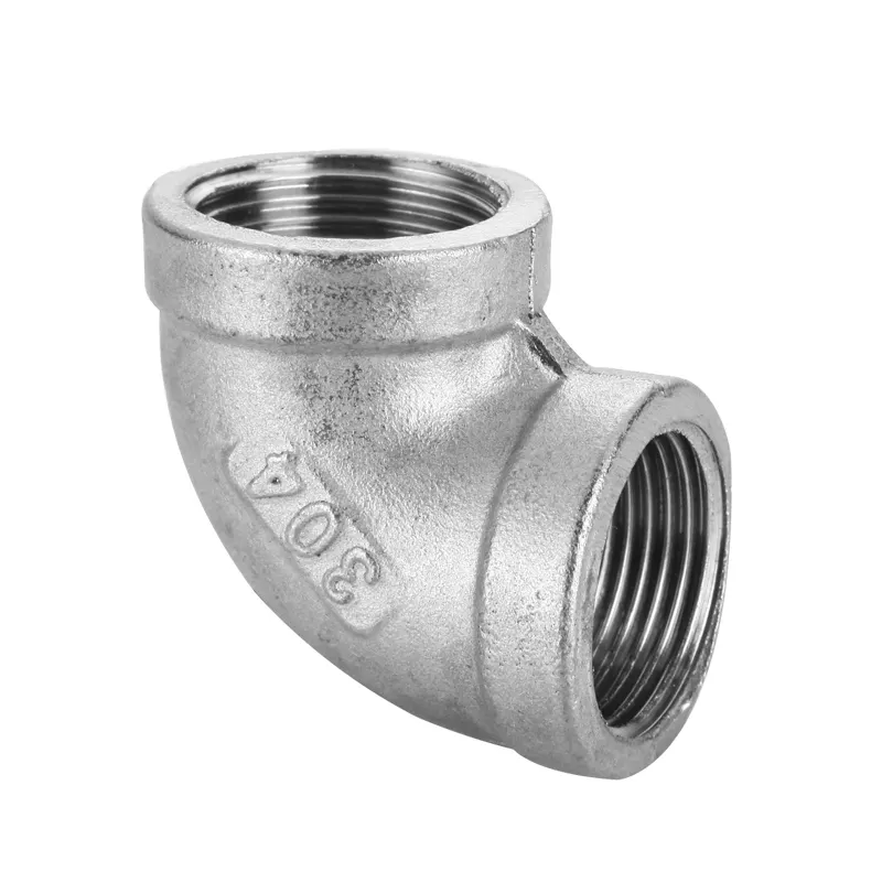 BSP Thread Pipe Connector Stainless Steel Male Female Elbow