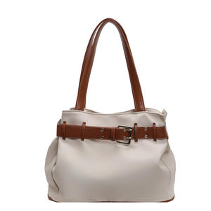 Fashion tote <b>bag</b> with belt <b>buckle</b> design and classic style - Product Image 2