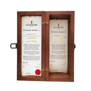 Luxe Antique Chêne Bois Vin <span class=keywords><strong>Whisky</strong></span> Bouteille Cadeau Emballage Boîte Personnalisé Modèle Unique Cadeau pour Anniversaire Mariage Noël - Product Image 6