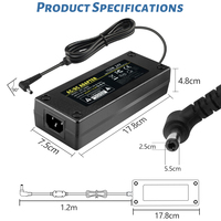 Adaptor langsung dari pabrik 24 volt 5 amp 120 watt AC 110v 220v ke DC 24 V 5A sakelar catu daya dc24v 5a Adaptor