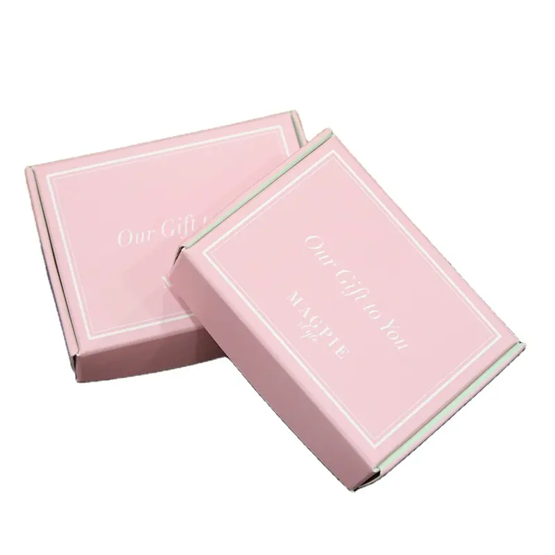 Wholesale Pink Cardboard Mailer Gift Clothing Box Packaging Corrugated Hat Shipping Green Boxes