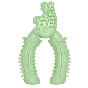 Durable TPR Alligator Vice Forme Dents Propre Bâton Jouet À Mâcher Brosse À Dents Interactive Jouet À Mâcher-Style Classique En Gros - Product Image 6