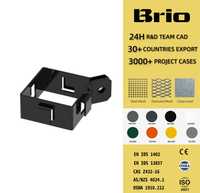 Système de clôture de protection pour machines industrielles BIRO 60*60 avec panneaux en treillis d'acier thermolaqué et fixation rapide