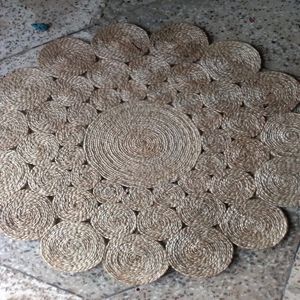 Meilleure vente indien tissé à la main rond Jute tapis de sol tressé tapis réversible naturel écologique Durable tressé forme ronde - Product Image 1