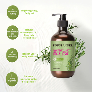 Champú en Oferta, Champú OEM Anticaída con Romero y Menta, para el Crecimiento del Cabello, Unisex, Orgánico, Nutritivo, Calmante para el Cuero Cabelludo, Control de Grasa - Product Image 6