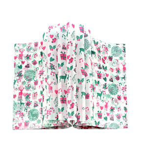 Papier ciré de Noël imperméable à la graisse parchemin doublures de panier de nourriture <span class=keywords><strong>pour</strong></span> emballer des friandises de vacances cadeaux vêtements chaussures - Product Image 6