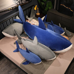 Peluche Gigante Squalo Megalodon Simulato, Cuscino Morbido per Bambini, Bambola da Abbraccio, Regalo a Tema Oceano, Vendita all'Ingrosso - Product Image 1