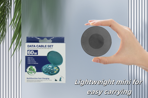 Đa Chức Năng Điện Thoại Di Động 60W Nhanh Chóng Sạc Cáp Dữ Liệu 6 Trong <span class=keywords><strong>1</strong></span> USB Cable Set Lưu Trữ Set Box Sạc Di Động Cáp Adapter - Product Image 6