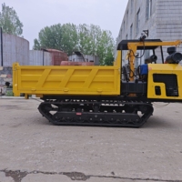Mini dumper sur chenilles transporteur agricole dumper sur chenilles 4 tonnes auto-chargeant tout terrain diesel dumper sur chenilles en vente