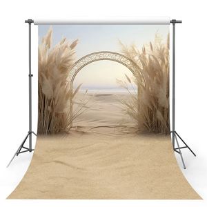 फोटोग्राफी पृष्ठभूमि बोहो पम्पास घास पुष्प समुद्र तट बच्चों के जन्मदिन की पार्टी शादी पोर्ट्रेट सजावट फोटो पृष्ठभूमि स्टूडियो - Product Image 3