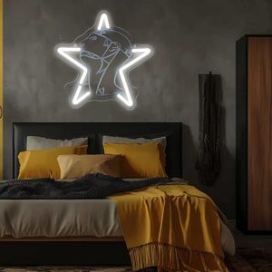 Enseigne au néon Sisters Star <span class=keywords><strong>Rock</strong></span> Music Neon Lights pour décoration murale, lumière LED à intensité variable pour chambre à coucher Bar Musique Enseignes au néon personnalisées - Product Image 2