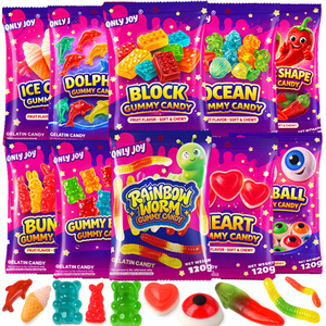 Permen <span class=keywords><strong>Gummy</strong></span> Rasa Buah Campur Asam Manis Kustom Grosir, Permen Jelly OEM Produsen Manisan Cina Grosir - Product Image 1