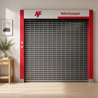 Porte à enroulement transparente en PC, porte en PVC, coupe-vent, antivol, porte à enroulement commerciale, porte d'entrée pour supermarché